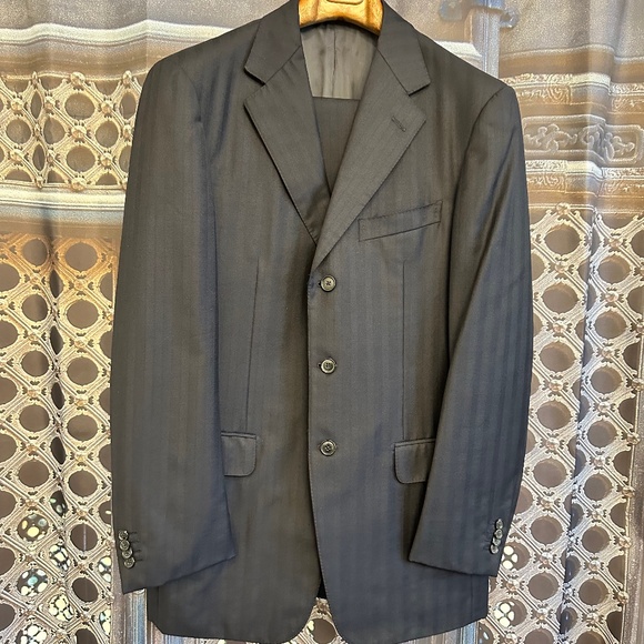 Ermenegildo Zegna (Su Misura) Trofeo Men's 100% Wool Suit. - Picture 1 of 16